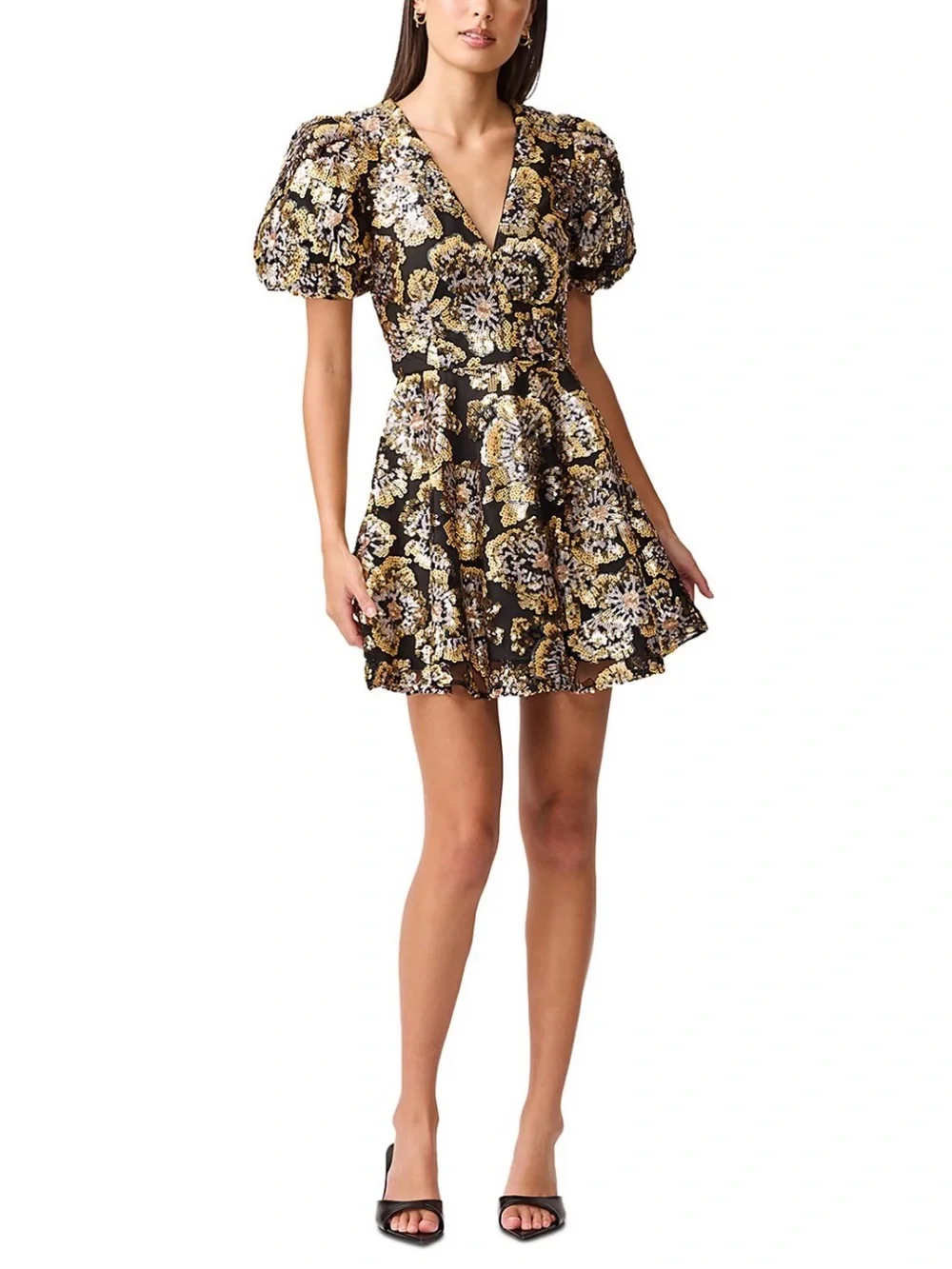 NWT - Elliatt Floral Sequin Dress - Picture 2 of 6
